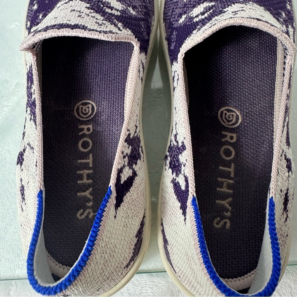 Rothy's Shibori Tie Dye Limited Edition Sneakers Slip-On Casual Shoes SZ 8 - Picture 3 of 10